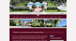 Desktop Screenshot of franschhoekmanor.co.za
